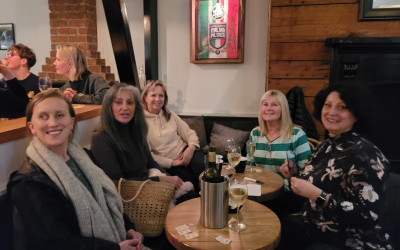 Bianca Lucia and some of the regulars quizzing on the night